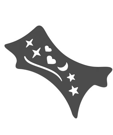 Eyeshadow and Eyeliners Stencils Pad | Soft Flexible Eyeliners Stencils Precision Beveled Design Eye Liners Reusable Cleaning Cloths for Women Black