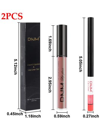 Red Lip Tint Set - BINGBRUSH 2 Colors Liquid Matte Lipstick and Lipliner | Waterproof, 24-Hour Velvet Finish | Nonstick Cup, Pigmented Lip Makeup Gift for Women - Labiales28&29 (0.35 Fl Oz) - Buy Online on GoSupps.com