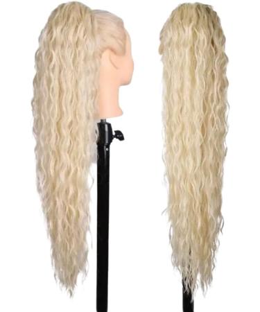 CAROL Ponytail Extension Curly Hair 70cm (613 Platinum Blonde) - Buy Online on GoSupps.com