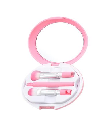 DRESSOOS 1 Set 5 Pcs Eye Brush Beauty Kit Makeup Eyeshadow Premium Makeup Brush Kit Cosmetic Tool Pink