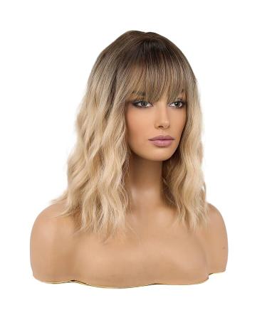 Shop Haircube Shoulder-Length Curly Wigs - Blonde with Dark Roots for Women | International Shipping Available - Buy Online on GoSupps.com