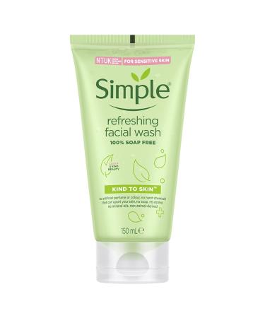 Simple Kind to Skin Refreshing Facial Wash Gel ,150 ml (5 Ounce)