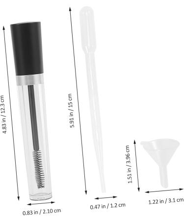 Healeved 8 Sets Refillable Eyelash Cream Bottle Mascara Tubes Empty Clear Mascara for Eyelashes Plastic - Buy Online on GoSupps.com