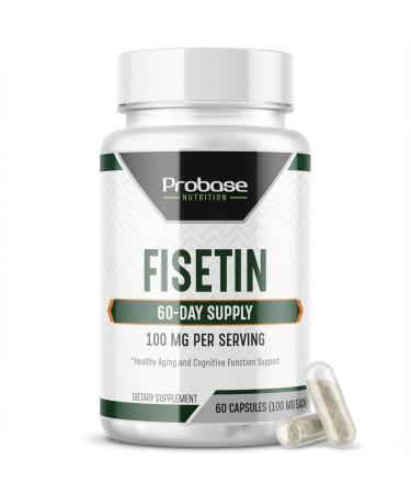 Probase Nutrition Fisetin Senolytic Supplement 100mg High Potency 60-Day Supply for Cellular Health