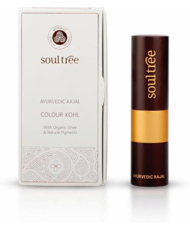 SOULTREE Ayurvedic Pure Black Kajal 011 - 3g | Natural Eye Makeup - Buy Online on GoSupps.com