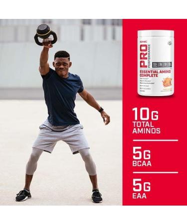 GNC Pro Performance Essential Amino Complete Tangy Orange 30 Servings Supports Muscle Recovery 15.87 Ounce (Pack of 1) - Buy Online on GoSupps.com