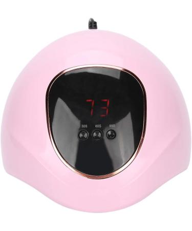 72W UV LED Nail Dryer Lamp for Gel Polish with Timer Settings & LCD Display - Pink - Buy Online on GoSupps.com