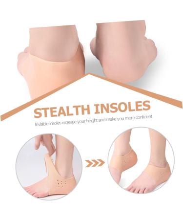 FOMIYES Height Increasing Insoles - 4 Pairs of Comfortable Shoe Inserts for Men & Women | Boost Height with Damping Heel Sock Pads - Buy Online on GoSupps.com