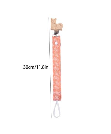 Baby Clip Pacifier Chain - Wooden Pacifier Holder for Toddlers & Newborns | 30cm Teething Toy Strap - Buy Online on GoSupps.com