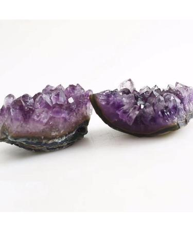 1pc 60g-200g Natural Rough Amethyst Cluster Raw Geode Crystals Stone Suitable for Home Crystals Ornaments JIZTGEDM - Buy Online on GoSupps.com