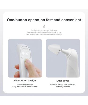 Berrcom Forehead and Ear Thermometer - Digital Infrared Contactless Medical Thermometer for Children and Adults with Fever Alarm and Memory Function - Buy Online on GoSupps.com
