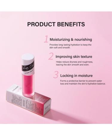 NICEFACE Berry Lip Oil - Non-Sticky Moisturizing Plumping Gloss | Revitalize & Nourish Dry Lips | International Shipping - Buy Online on GoSupps.com