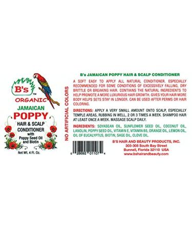 Buy B s Poppy Hair & Scalp Conditioner with Biotin - Nourish & Strengthen International Shipping Available - Buy Online on GoSupps.com