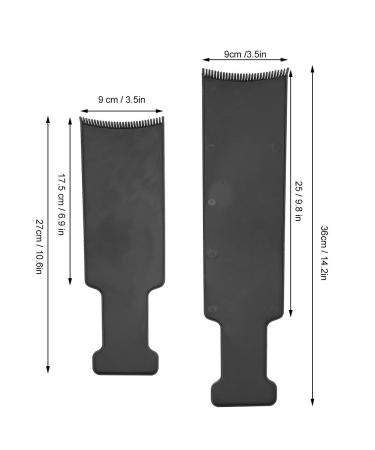 2-Piece Balayage Highlighting Board Set - Teeth & Flat Top Comb for Home Salon Hair Dyeing & Tinting Tools - Buy Online on GoSupps.com