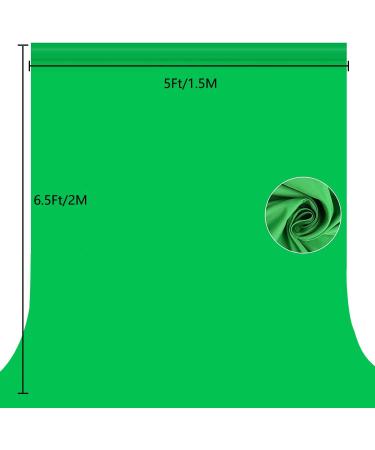 YELANGU Green Screen Backdrop Kit - 6.5X5ft Portable Studio for Streaming, Photos, Video Conferences - Buy Online on GoSupps.com