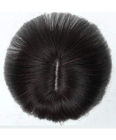 Anemone Real Human Hair Topper Bangs for Mild Hair Loss (1B) - 6 Clip-in Hairpiece for Women and Men - Buy Online on GoSupps.com
