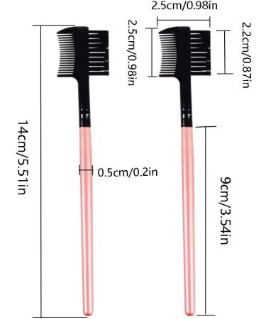 Multifunctional Eyebrow Comb 2 in 1 Eyebrow Comb Double Sides Brow Comb Double Ended Eyebrow Brush Eyebrow Brush Wood Holder Plastic Eyebrow Comb for Eyelashes Extension for Women Tool 4 Pieces - Buy Online on GoSupps.com