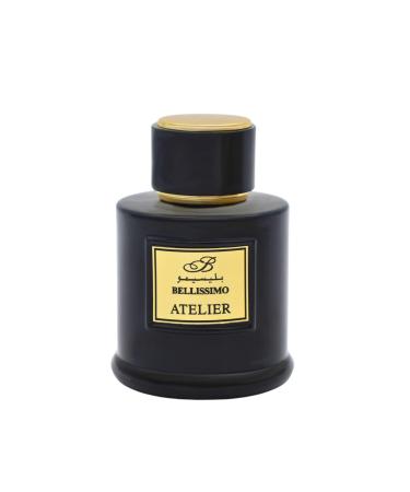 BELLISSIMO Atelier Black Eau de Parfum 3.4 fl oz Captivating & Long-Lasting for Man Fragrance in Elegant Packaging!