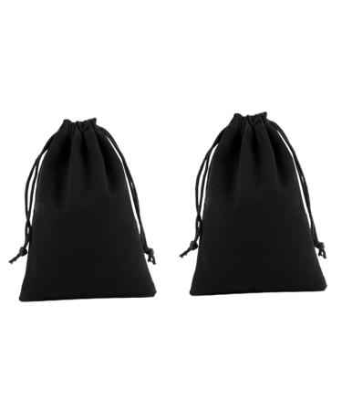LIFKOME Hair Dryer Pouch Baggies Jewelry Pouches Draw Bags Blow Dryer Bag M Black 18*23cmx2pcs Blackx2pcs