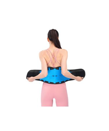 Lumbar support belts for the lower back decompression pain relief posture correction at sciatica scoliosis weightlifting adjustable carriers for men and women (color: blue size: blue XL