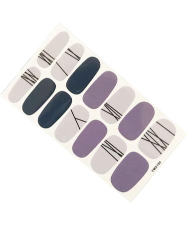 dijiusidy Nail Art Stickers Self-Adhesive Fingernail Decal with Strap Glue DIY Art Decor Full Cover Manicure Kits for Women Girls YMX195 - Buy Online on GoSupps.com