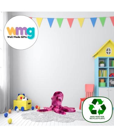 Deluxe Paws Plush Octopus Toy - Eco-Friendly & Soft | 100% Recycled Materials - Buy Online on GoSupps.com