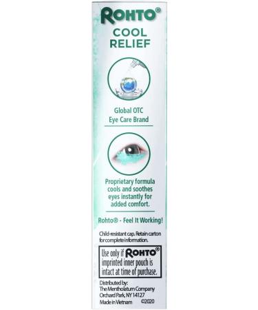 Rohto Cool Redness Relief Eye Drops 0.4 Fl Oz (Pack of 3) - Original Cooling Formula - Buy Online on GoSupps.com