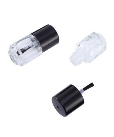 Alipis Flacons de Vernis Ongles Vides en Verre 5 Ml avec Pinceau Bouchon Rond tanche Lot de 15 Pi ces Rechargeables et Pratiques pour Manucure et Nail Art