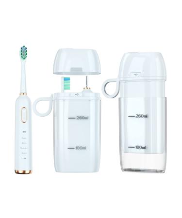 Hkrhsy Sonic Electric Toothbrush for Adults 41000 VPM 4 Modes with Automatic Cleaning &Air Drying Portable Travel Case 3 Dupont Premium Replacement Heads Smart Timer One Charge for 90 Days Use