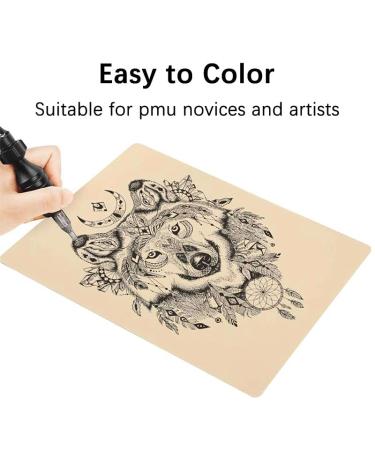 Lyuxzad Tattoo Practice Skins - 10 Sheets Blank Double-Sided Tattoo Skin for Beginners and Experienced Artists - Buy Online on GoSupps.com