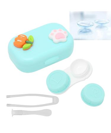 Anggrek Mini Contact Lens Container - Cute Portable Soaking Box in Yellow Blue & Green | International Shipping - Buy Online on GoSupps.com