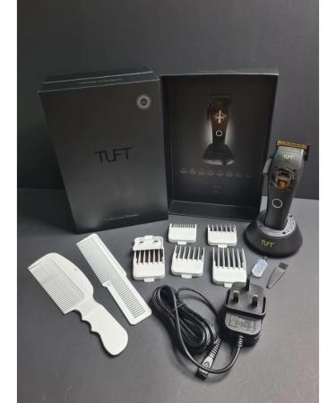 Cordless Hair Clipper by Tuft 9000-13000 RPM Motor 45mm Carbon Blade 6 Combs 120 Min Runtime - Buy Online on GoSupps.com