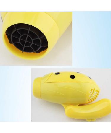 Travel Hair Dryer Folding Cute Portable Hair Dryer Cordless Mini Hair Dryer Low Noise Overheat Protection (Yellow) - Buy Online on GoSupps.com