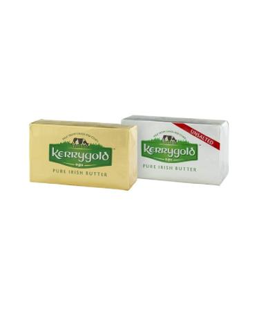 Kerrygold Pure Irish Butter Variety Pack - 1 Salted (8 ounce) and 1 Unsalted (8 ounce)