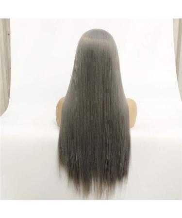 Medium Long Straight Hair Wig Set | Front Lace Monochrome Chemical Fiber Wig for International Shipping - Buy Online on GoSupps.com