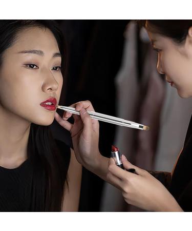 SculptZen Retractable Lip Makeup Brush Double Ended Lipstick Applicator Brush Portable Lip Brush Concealer Brush Eye Shadow Brush Lip Contours Makeup Tool with Lid for Women Girls Travel and Daily Use - Buy Online on GoSupps.com