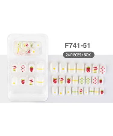 dijiusidy False Nail Perfect Matching Simple to Wear Fingernail Full Coverage Press Type Strong Viscosity Adjustable Paster Type 3 F741 Type 3 F741 - Buy Online on GoSupps.com