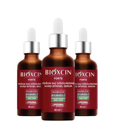 Bioxcin FORTE herbal serum for intensive shedding 3 x 50 ml anti hair loss serum