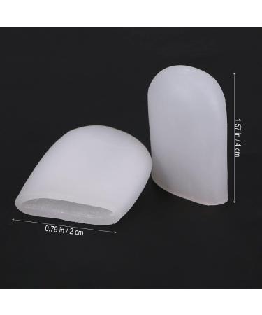 Silicone Toe Caps for Corns & Calluses - Size L White Pack of 10 | Comfort & Protection for Blisters - Buy Online on GoSupps.com