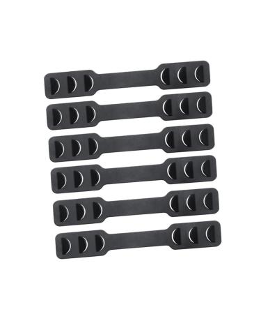 Minkissy 6 pieces ear protection mask hooks slip -resistant silicone mask earrings facial mask hearing protection mouth ears ear mask hook earrings black ear tapes with hook child