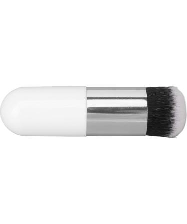 Cosmetic Brush Brush Nylon Fiber Portable Comfortable 1 Color Silver White 2 Pieces for Travel - Buy Online on GoSupps.com
