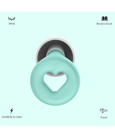 Reusable Earplugs for Sleep & Travel | Soft Noise Reduction Earplugs - Green & White - Buy Online on GoSupps.com