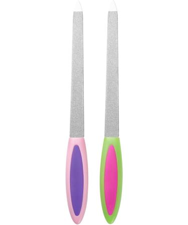 Double Sided File Metal Buffer Fingernails Toenails Manicure Files Stainless Steel Manicure Pedicure Tools - Buy Online on GoSupps.com