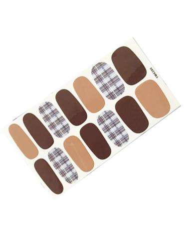 dijiusidy Nail Art Stickers Self-Adhesive Fingernail Decal with Strap Glue DIY Art Decor Full Cover Manicure Kits for Women Girls YMX206