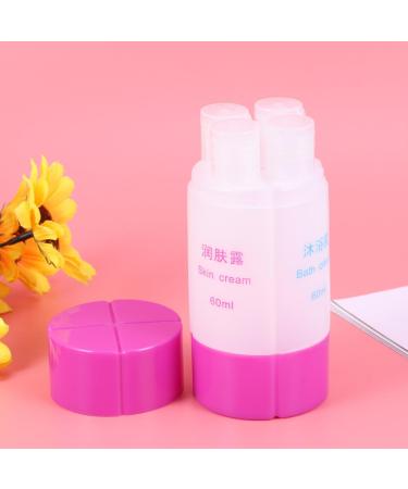 Housoutil Travel Bottle 4-in-1 Leak-Proof Bottle for Travel Gym Camping Carry-On Travel Toiletries Bottle Travel Accessories for Shampoo Conditioner Lotion Body Wash -Purple - Buy Online on GoSupps.com
