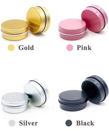 Buy Pudsirn 48-Part Aluminum Tin Cans | 15/50/80ml Empty Cosmetic Containers with Screw Cap & Stickers for Lip Balm Lotion Cream & Candles - International Shipping Available - Buy Online on GoSupps.com