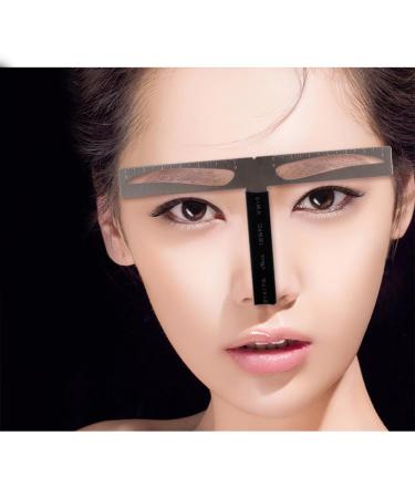 POPETPOP Eyebrow Stencil Kit - Precision Brow Drawing Tool & Ruler for Perfectly Shaped Eyebrows | International Shipping Available - Buy Online on GoSupps.com