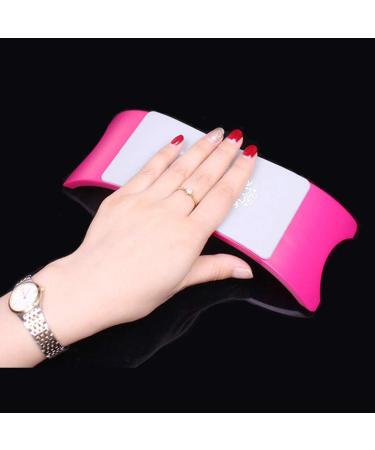 Best Nail Art Pillow Hand Rest Holder Cushion Plastic & Silicone Cushion Nail Arm Rest Manicure Accessories Tool Equipment - (Color: Purple) - Buy Online on GoSupps.com