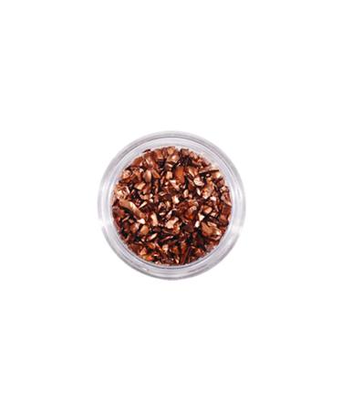 Dajidafu Nail Art Crushed Glass Stones Glitter Eye-catching Crystal Fragment for Mobile Phone Jewelry Making Wedding Dress Brown