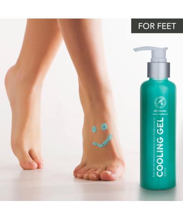 Cooling Gel with Menthol & Stone Pine - Muscle Relaxation Sports Gel for Back Knees Shoulders & Arms - Refresh & Revitalize Your Muscles & Joints - Buy Online on GoSupps.com